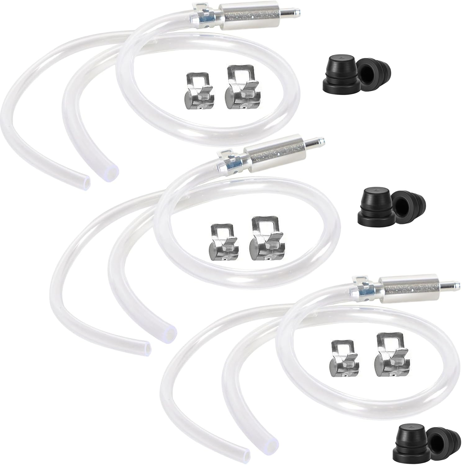 Bestek Brake Bleeding Kit,Motorcycle Brake Bleeder Hose,Aluminum Body One Way Check Valve Tube Bleeding Tool for Car Motorcycle Clutch