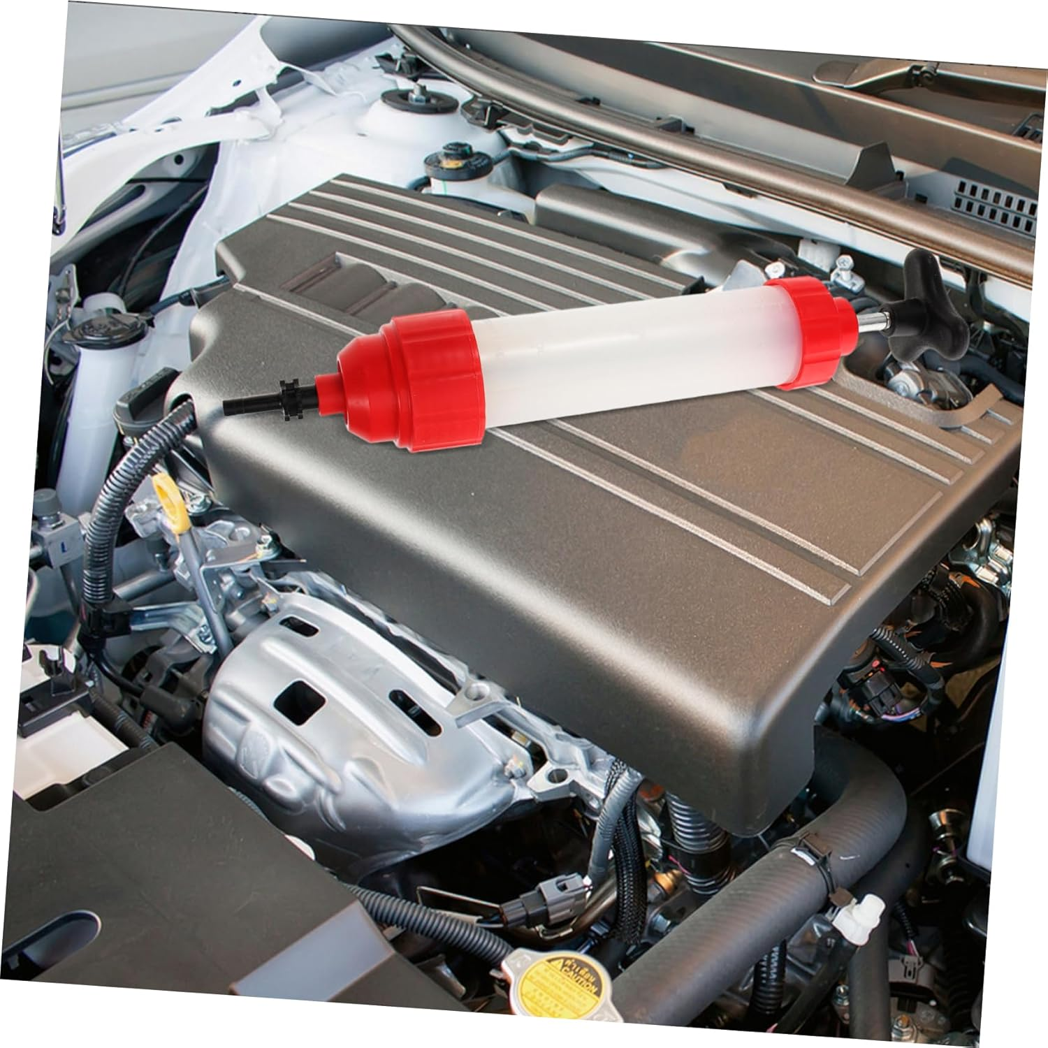 Anneome Automotive Oil Suction Pump Extractor Fluid Extractor for Oil Change Brake Fluid Transfer Pump Car Maintenance Tool image number 6