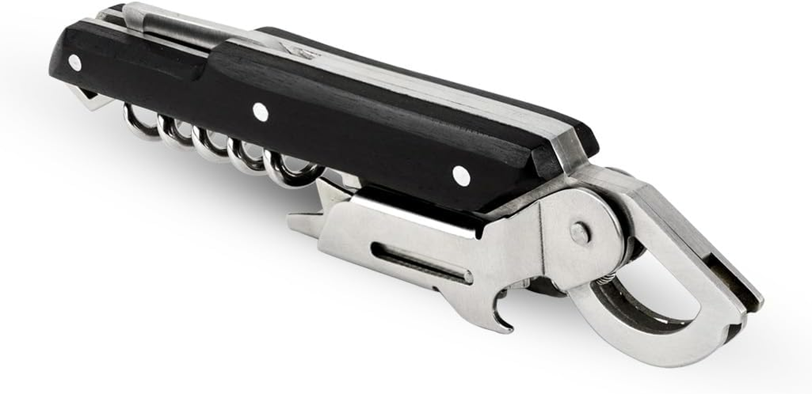 Peugeot Clavelin Sommelier Corkscrew, 14 Cm Size, Black/Steel