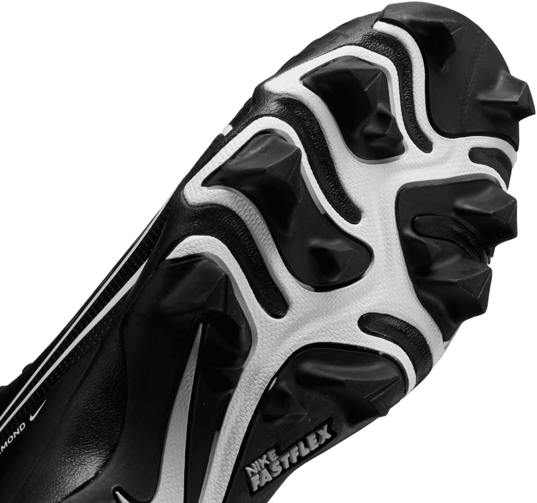 Nike Hyperdiamond 4 Keystone Molded Softball Cleats, Black | Black | White, 11.5 US image number 4