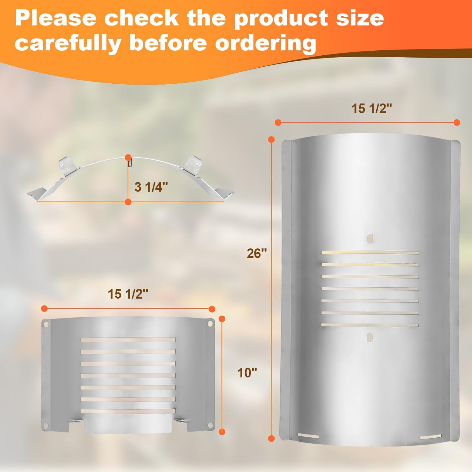 Flame Broiler Kit for Pit Boss Smoker Grill PB820 PB850 PB820D3 Series, Flame Broiler Slide Cover and Bottom Kit with Two Side Adjusting Handle, Pit Boss Smoker Grill Replacement Parts image number 3