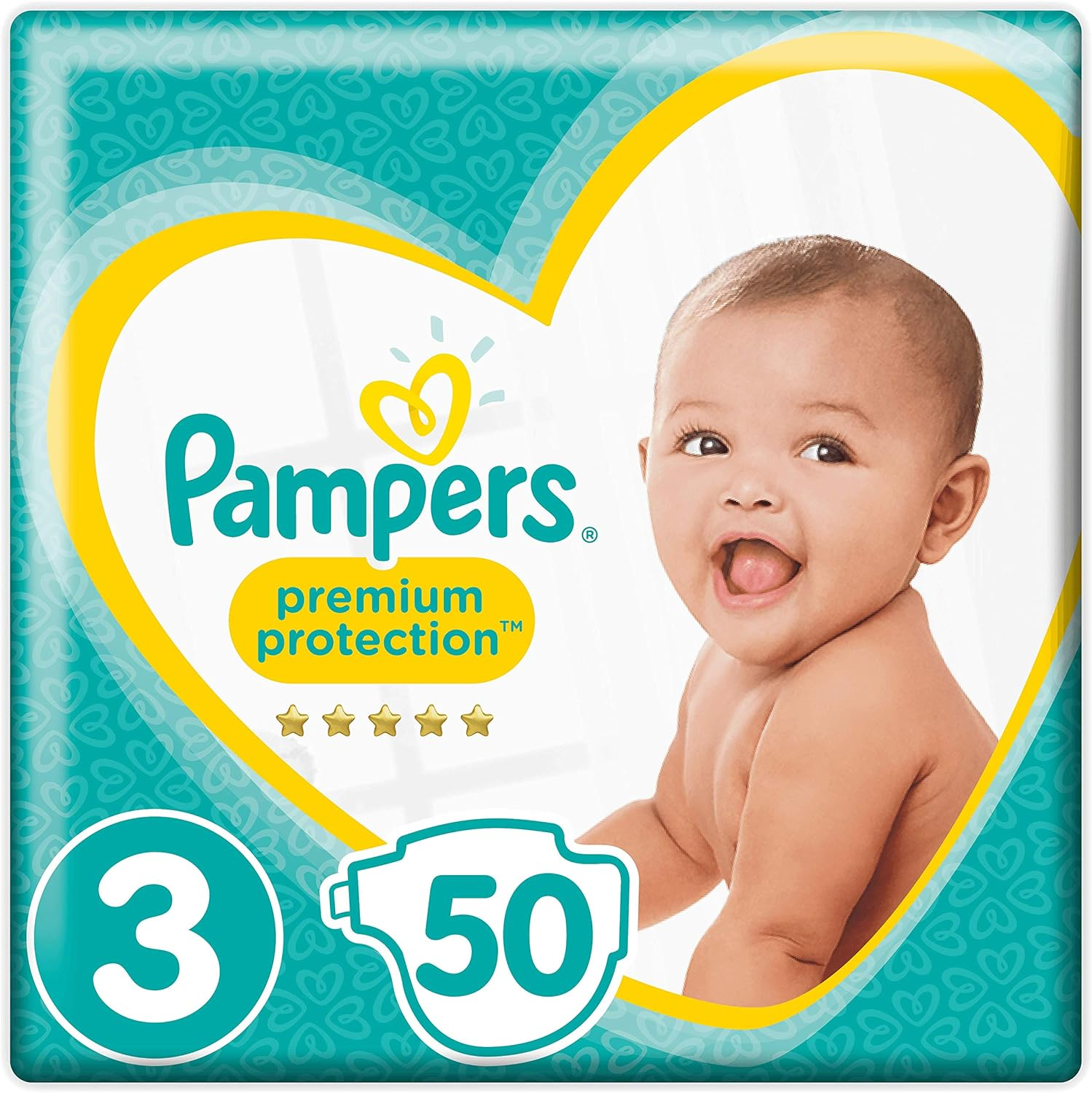 Pampers Premium Protection Size 3, 48 Nappies, 6-10 Kg image number 3