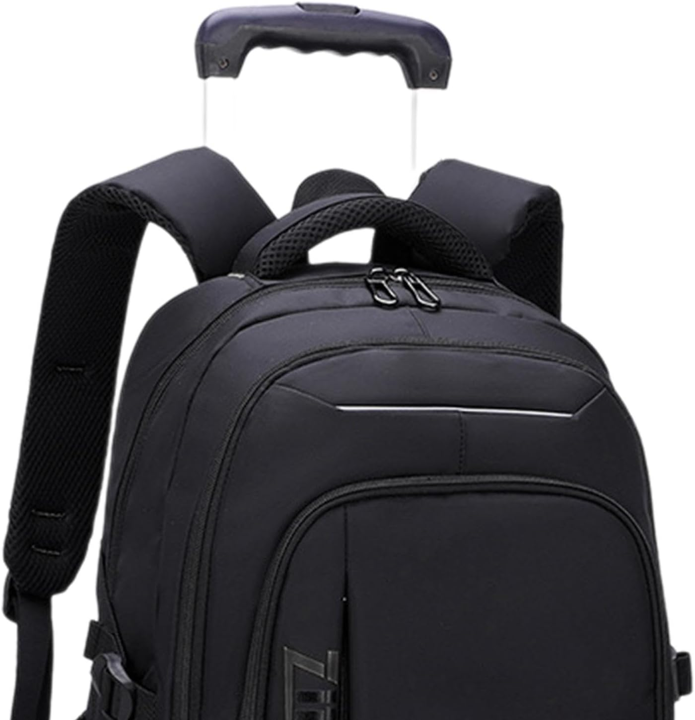 Vsenkes Rolling Backpack Computer Bag Portable Adjustable Straps, Wheeled Laptop Backpack, Trolley Suitcase for Overnight, Business image number 3