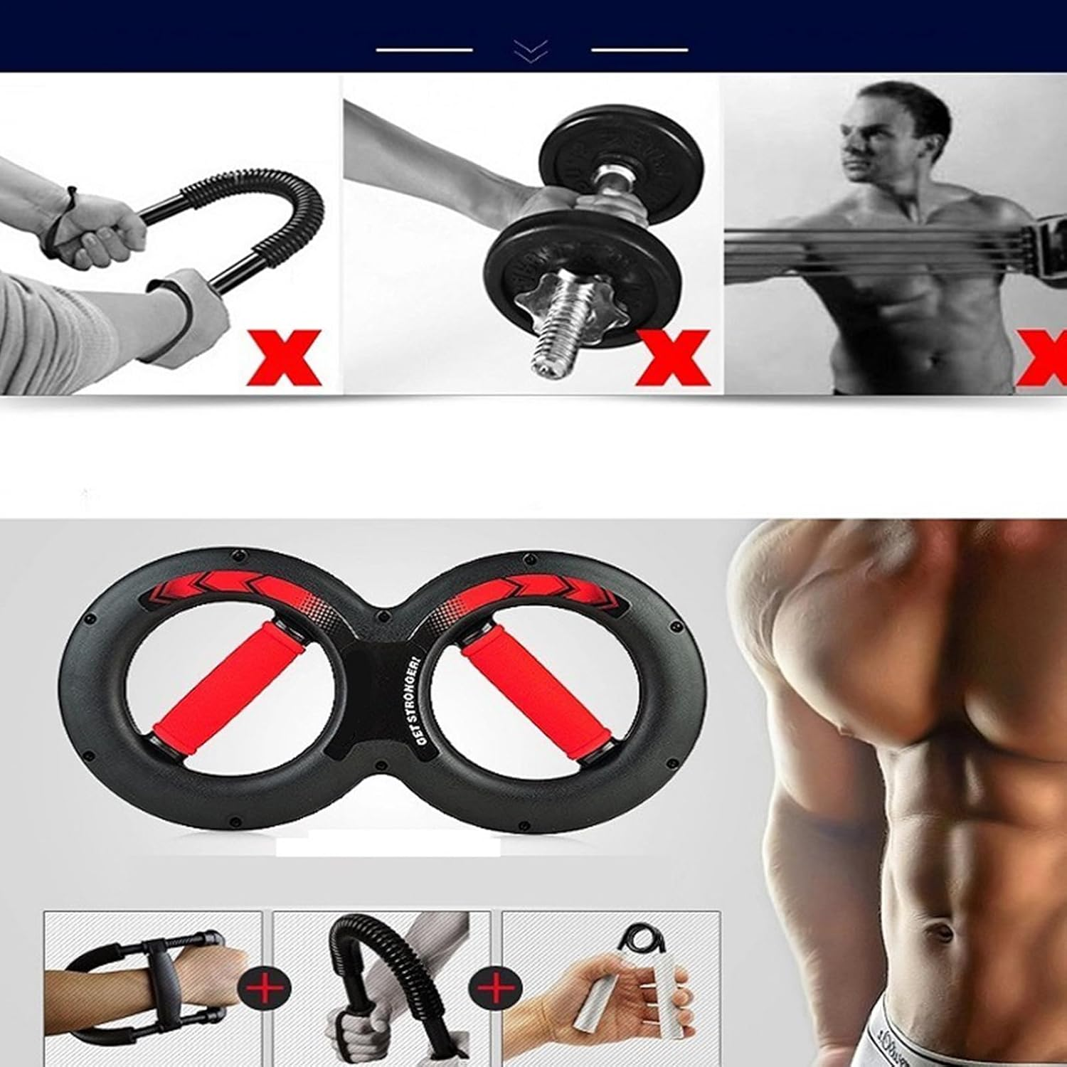 Burn Machine - Forearm Trainer Burn Machines, Forearm Hand Muscle Trainer | Adjustable Resistance Twist Arm Trainers, 360 Degree Rotating Grips Equipment for Forearm Trainer Boxing image number 6