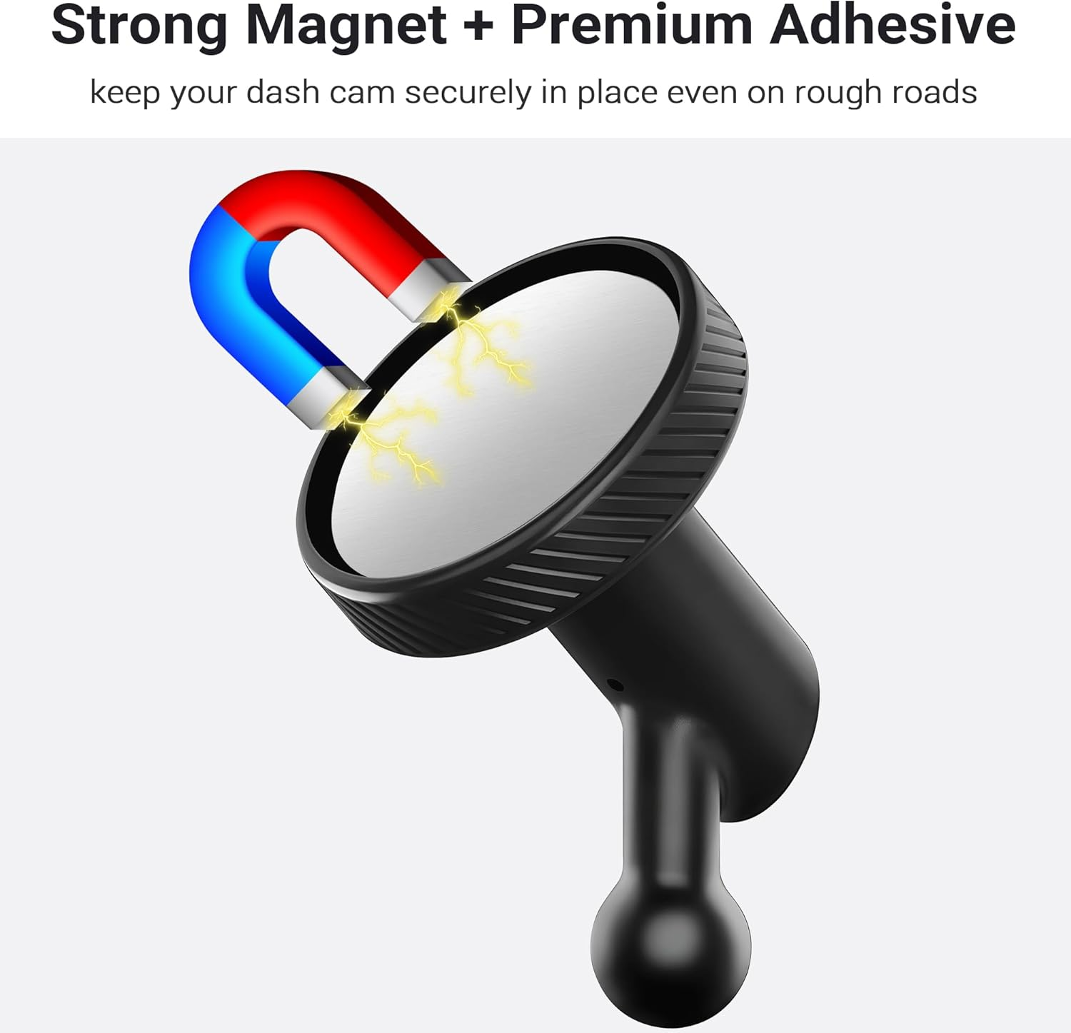 Magnetic Mount for Garmin Dash Cam,With 4 PCS Windshield Sticky,Strong Adhesive and Magnet, Compatible with Garmin Dashcam Mini 2/Mini 3/67W/57/47/Tandem and Etc., Low-Profile Design image number 4