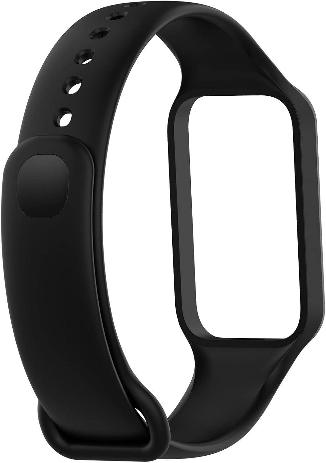 Chofit Bands Intended for Xiaomi Smart Band 8 Active/Redmi Band 2 Straps, Silicone Colorful Sport Replacement Band for Women & Men (Black) image number 2