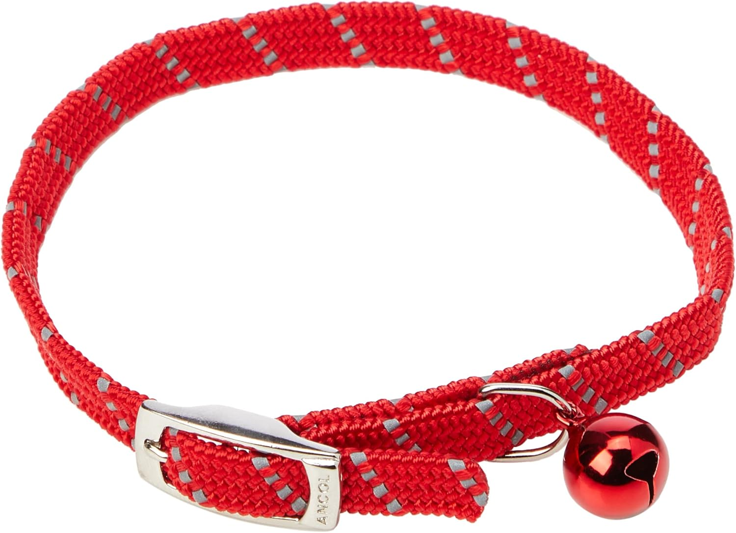 Reflective All-Elastic Cat Collar Red - Blue image number 5