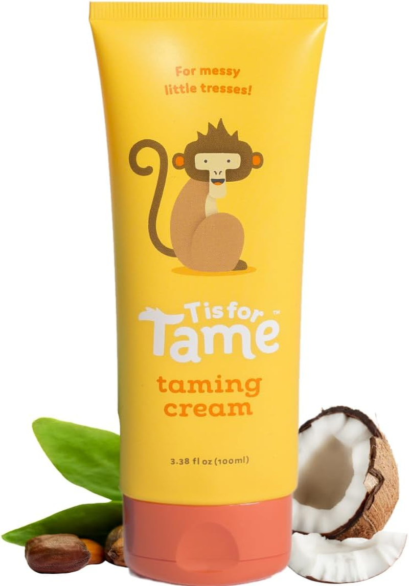 T IS for TAME Hair Calming Cream for Babies and Toddlers Safe & Effective Coconut & Jojoba Oil Not Greasy, Stiff, or Sticky image number 1