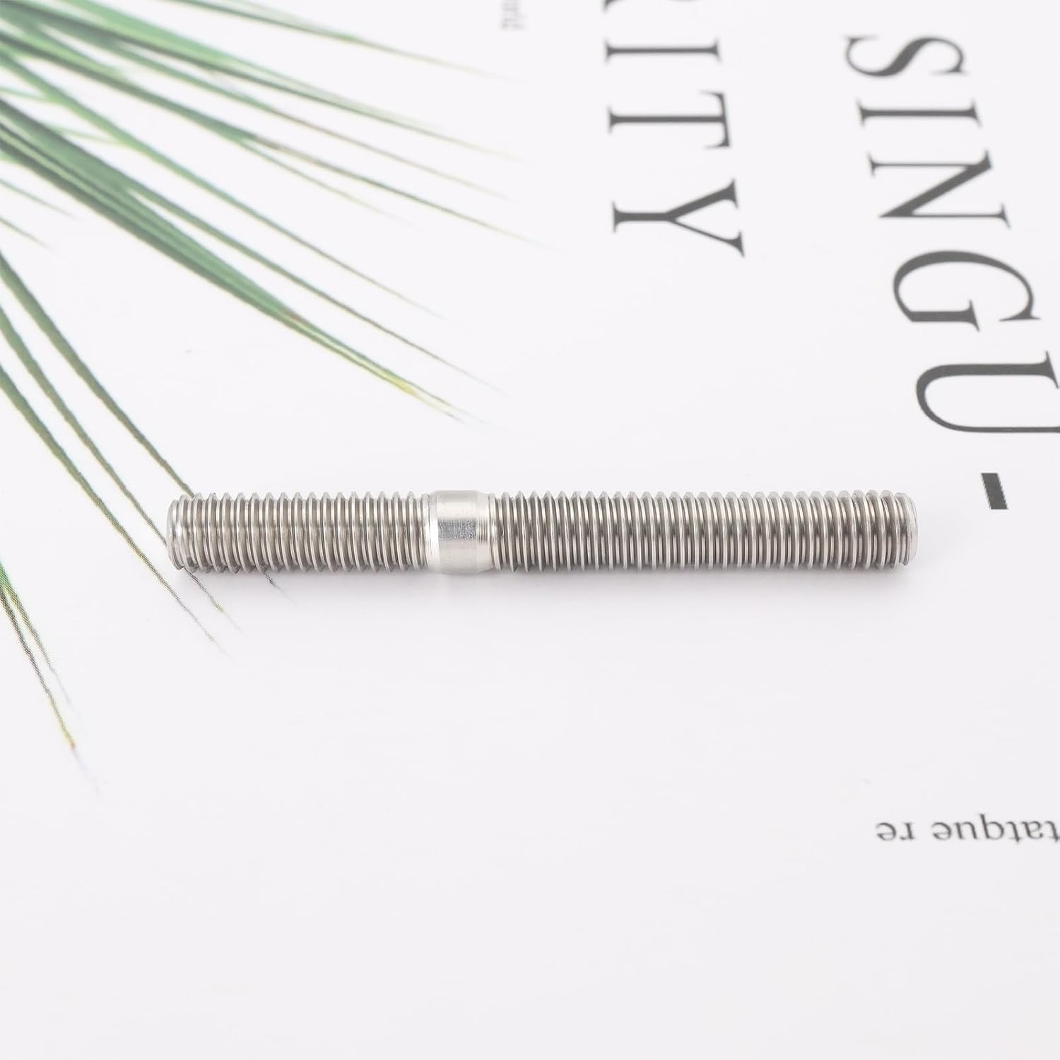 SING F LTD 10Pcs M6 Carburetor System Stud Nut Exhaust Manifold Studs DIN 835 M6X18 to M6X30 Double End Threaded Stud Screw Bolt 304 Stainless Steel Male Threaded Rod Bar Studs image number 2