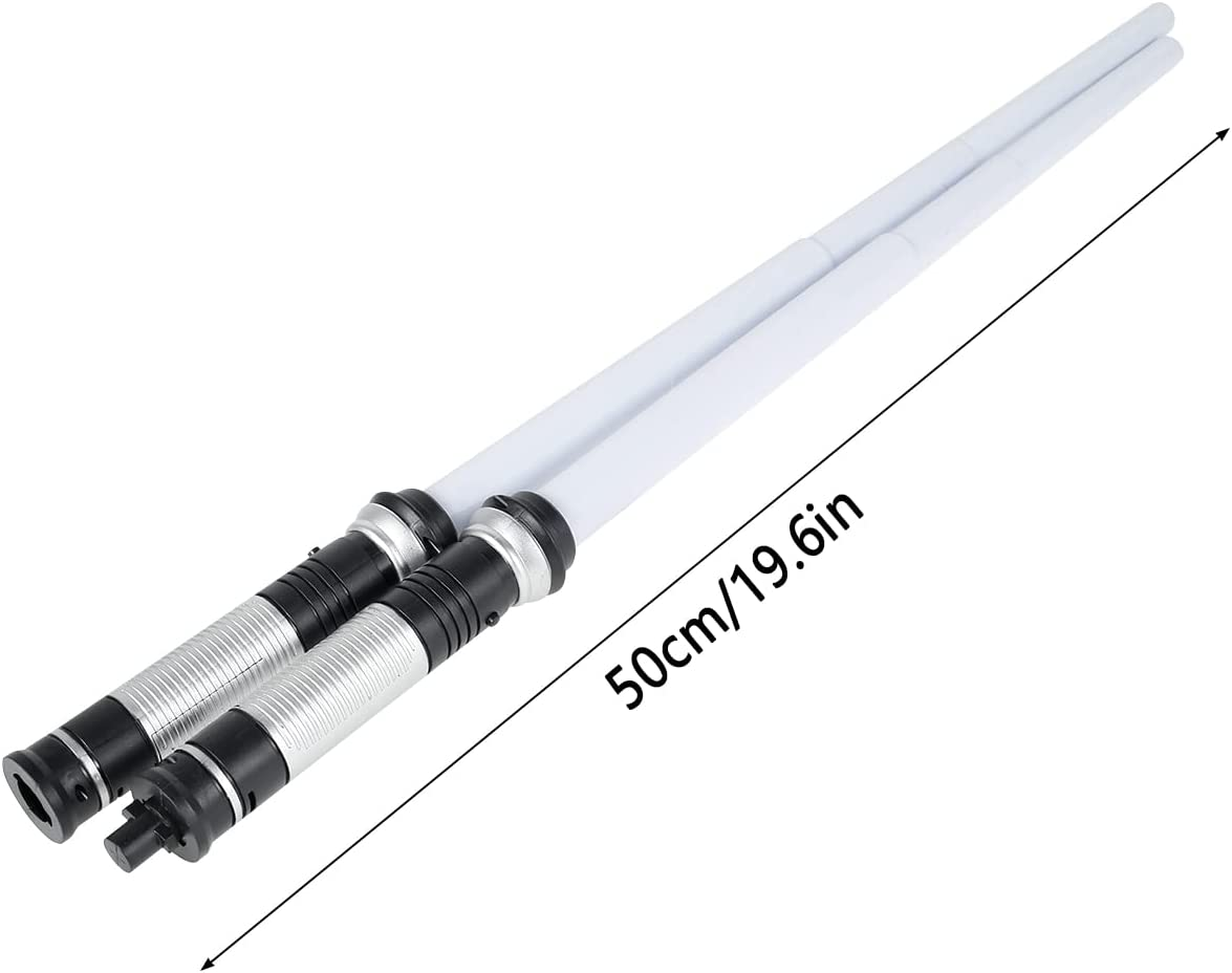 Light Sword, 2-In-1 RGB FX Dueling Light Sword with 7 Colors and 6 Sound Effects, Expandable FX Dueling Lightsword Toys for Kids and Adults