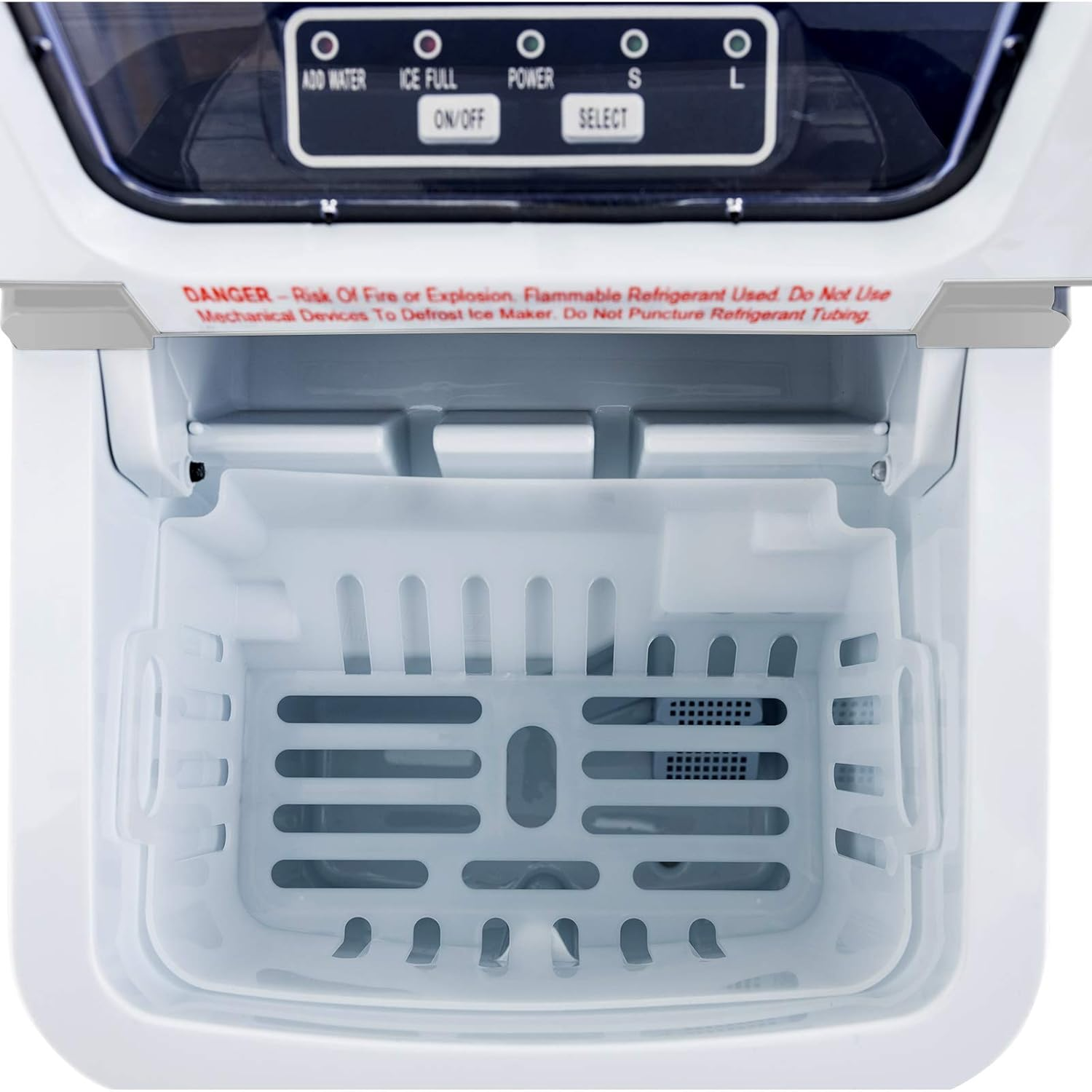 YOPOWER 2.2L Ice Maker Machine Countertop, Portable Ice Machine for Home and Commercial, Silver image number 3