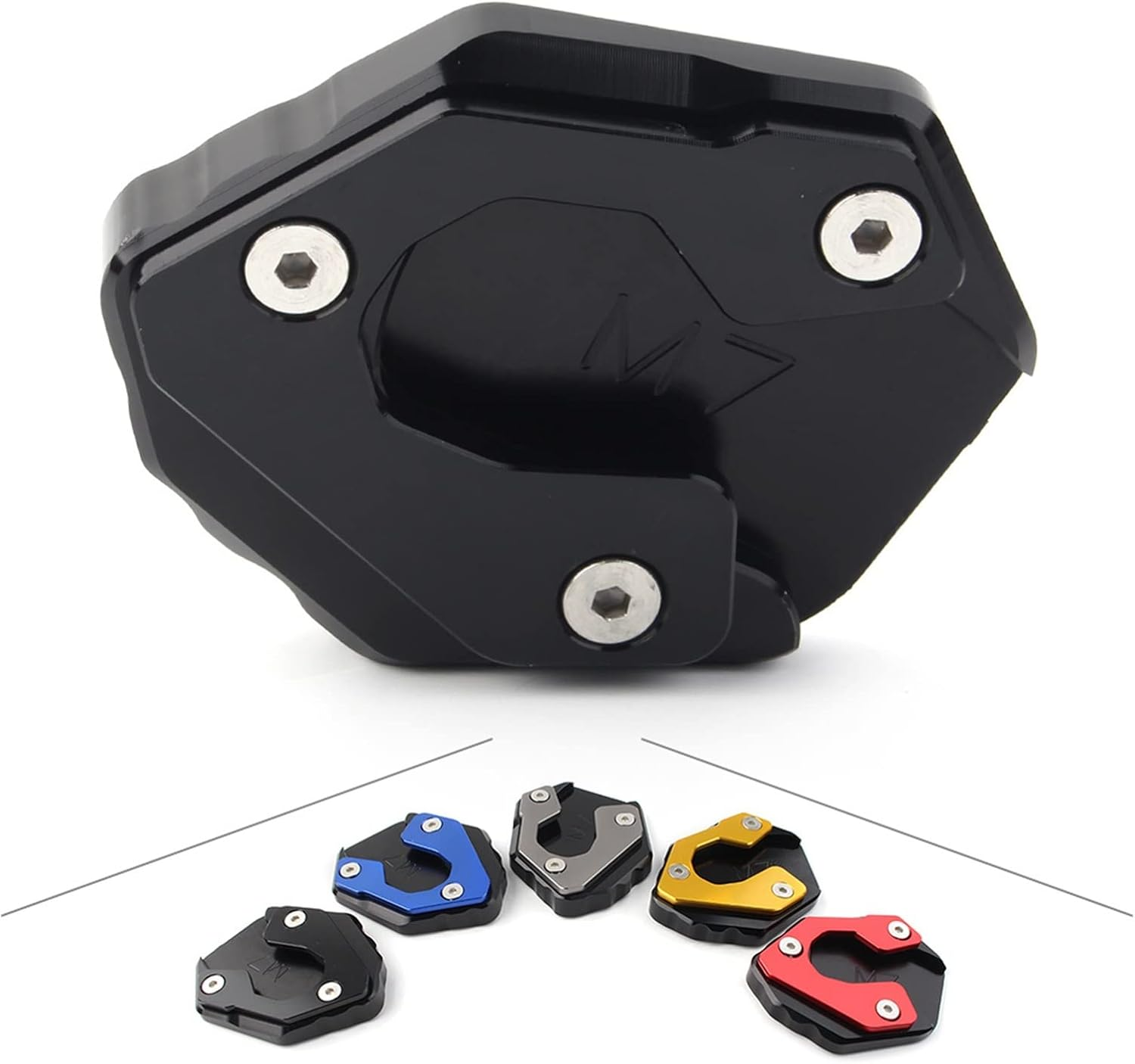 KANGYEBAIHUODIAN Motorcycle Kickstand Side Stand Extension Pad Plate Fit for Yamaha MT-07 FZ-07 (Color : Blue) image number 2