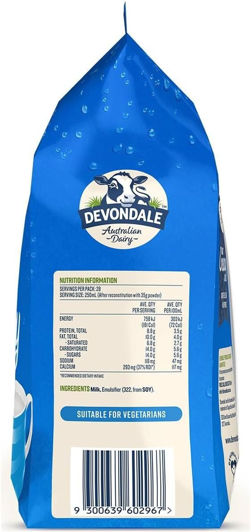 Devondale Instant Full Cream Milk Powder 1 Kg image number 1