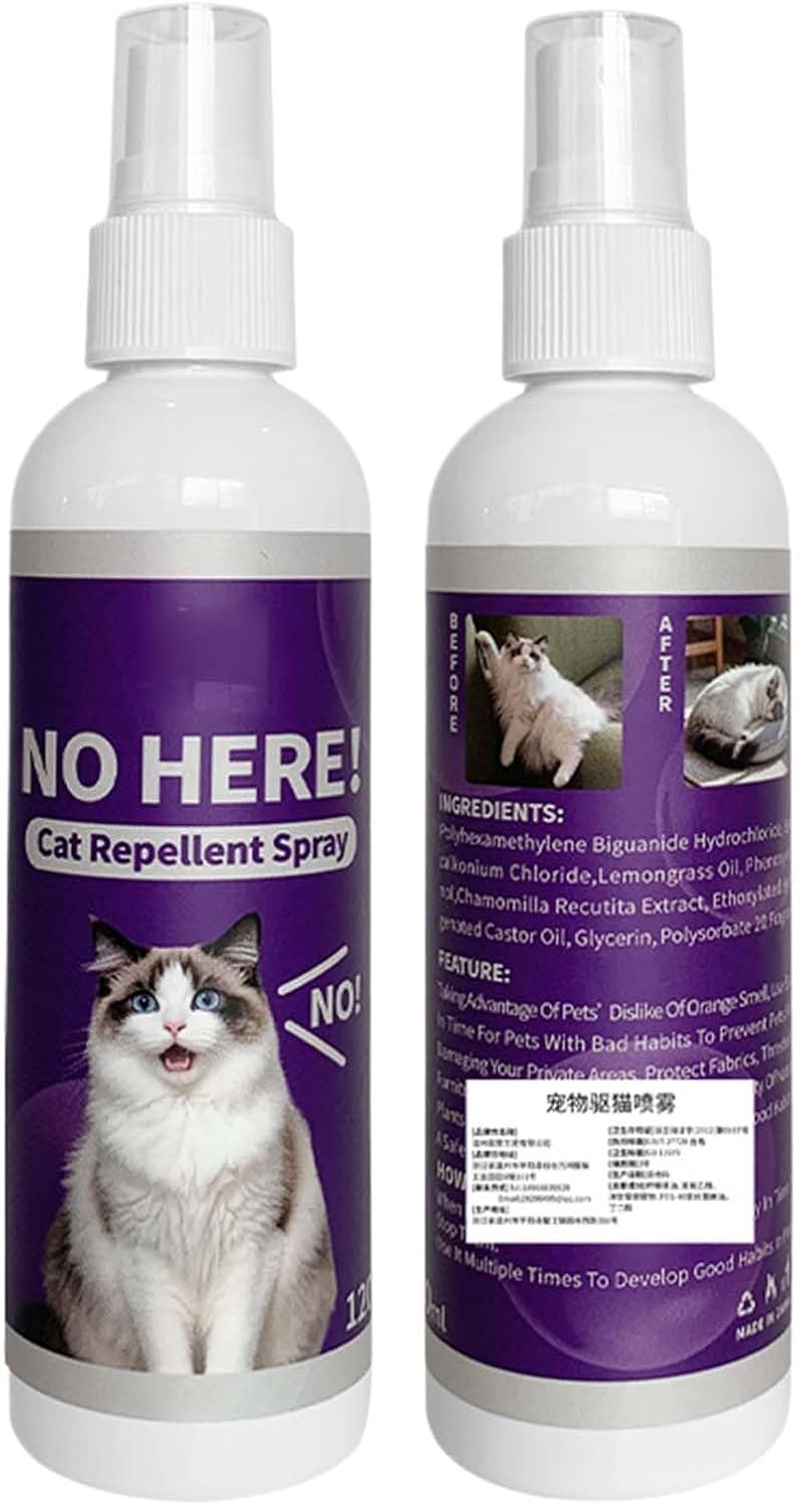 Anti Scratch Cat Spray - 120Ml Anti-Scratch Pet Repelling Spray Indoor | Fast-Acting Urine Marking Repeller Liquid for Home Fabric Outdoor Furniture Protection Rugs image number 3