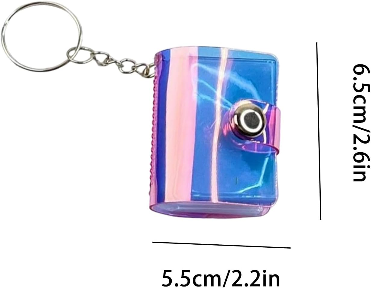 Generico Photo Album Keyring - Keyring with Cut-Out Collection, Photo Archive with Pendant | for Wedding, Friendship, Graduation, St, Holidays, and Christmas - Red image number 3