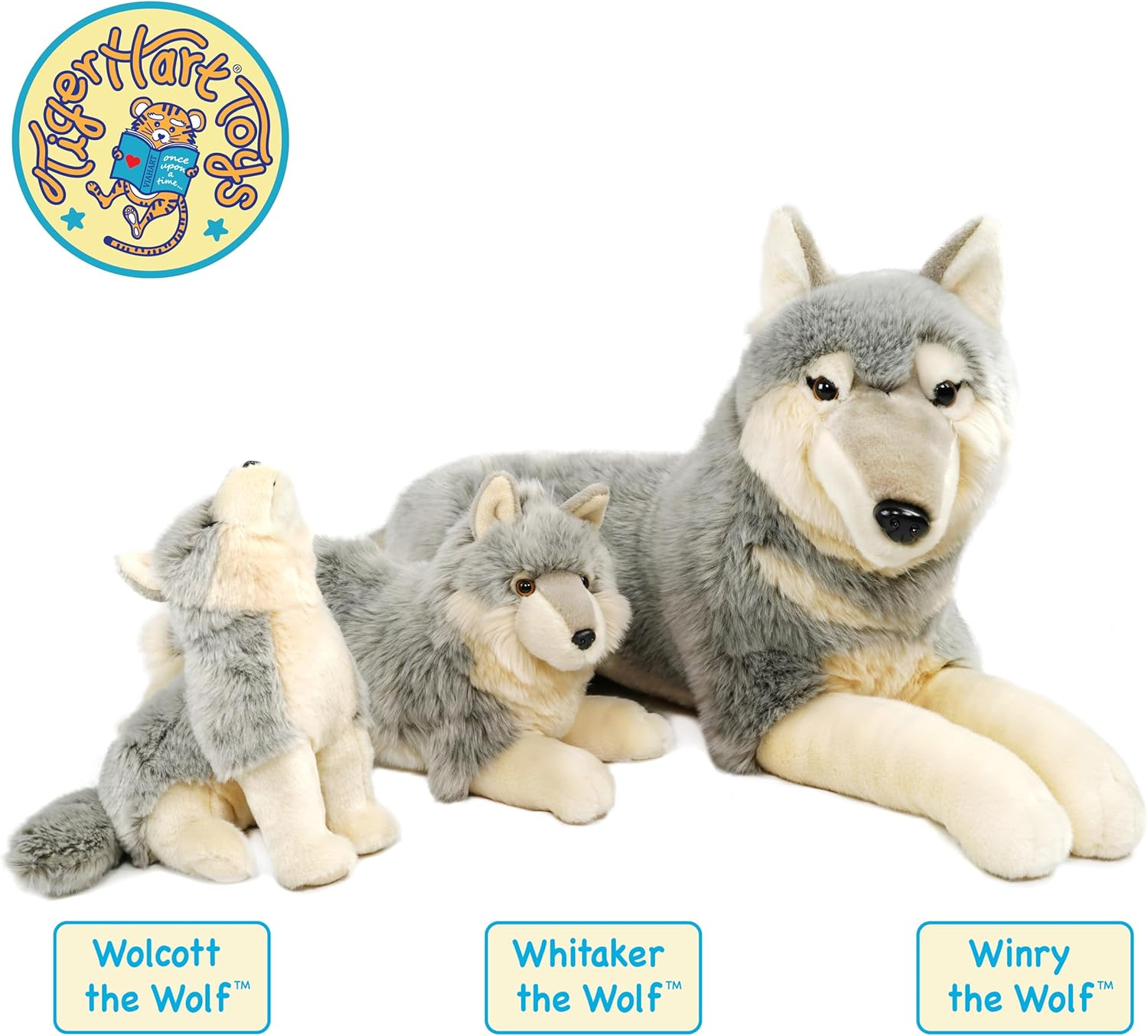 Tigerhart Wolcott the Wolf - 11 Inch Stuffed Animal Plush