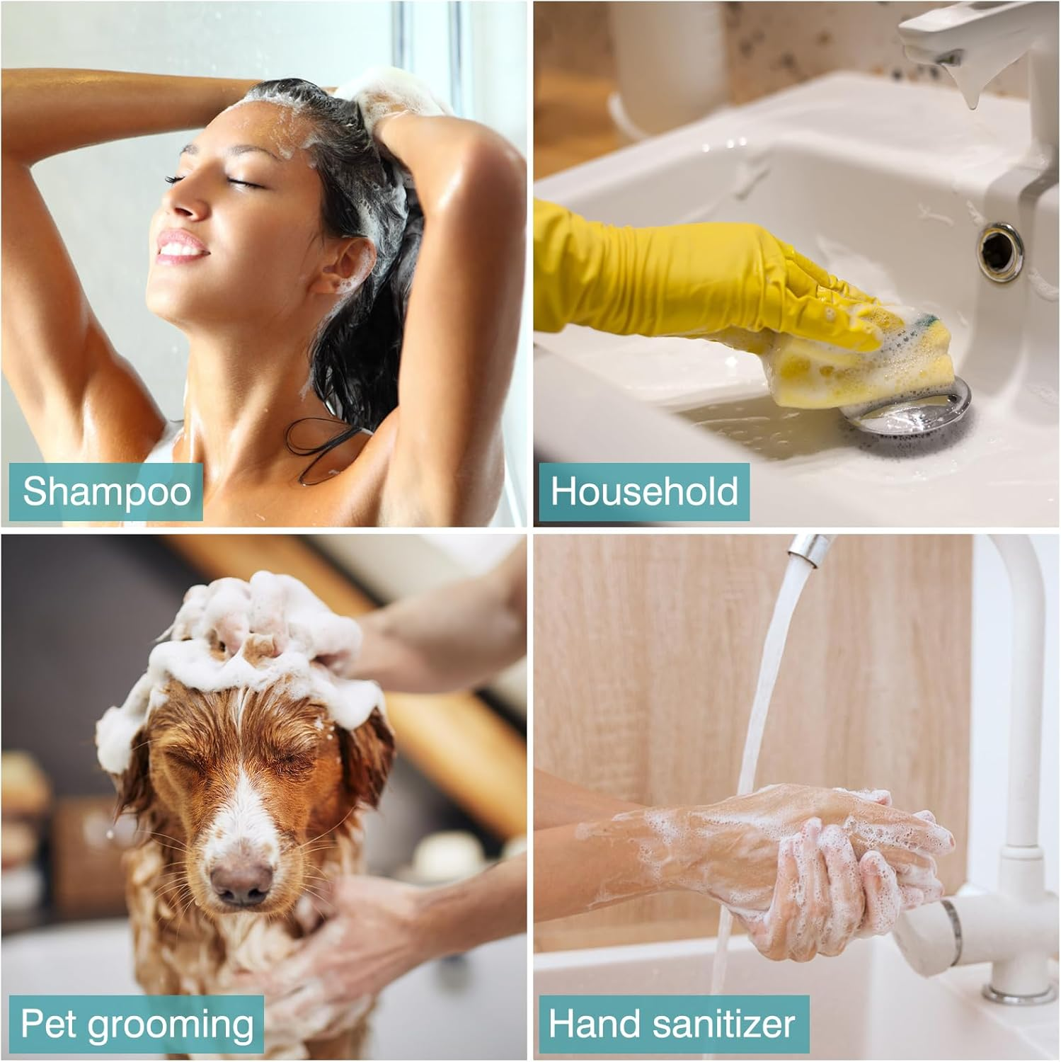 Boenoea Plastic Foam Pump Bottle, 4Oz/120Ml Foam Bottles Dispenser BPA Free Empty Refillable Container for Hand Soap, Shampoo - Pack of 2 Clear image number 6