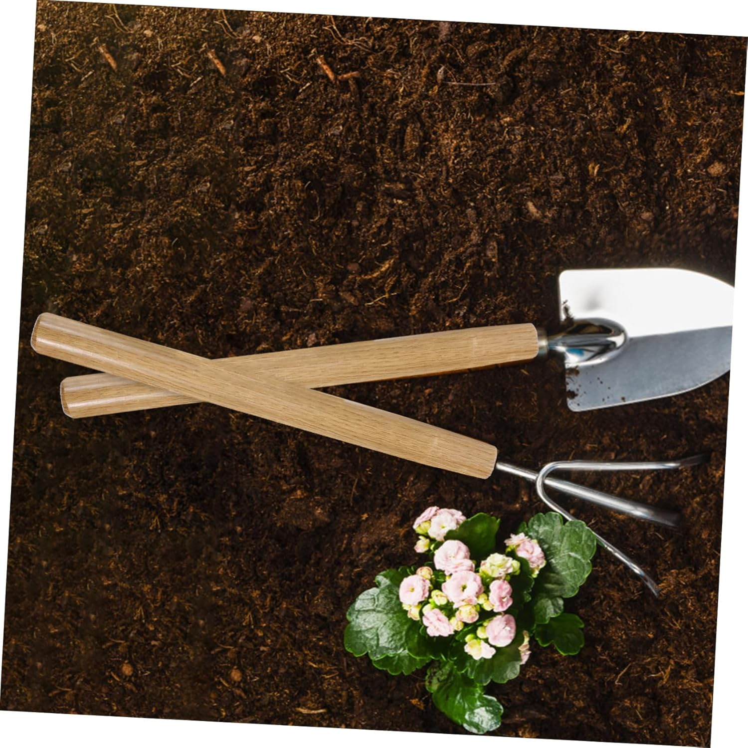 KICHOUSE Heavy Duty Wooden Shovel Handle Replacement Solid Wood Farm Tool Handle 38Cm Thick Wood Grip for Gardening and Agricultural Hand Tools image number 4