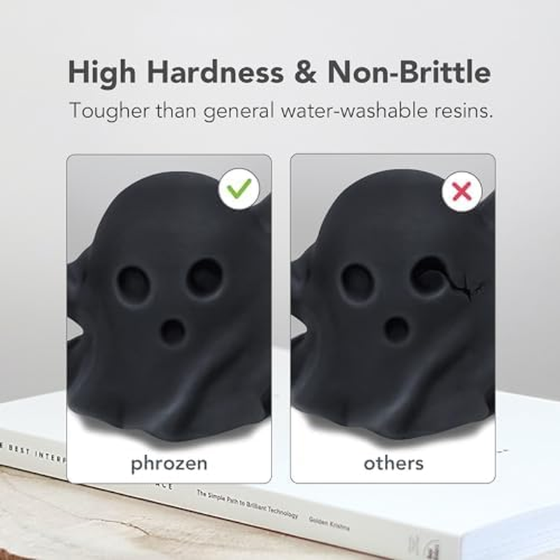 Phrozen Water-Washable 3D Printer Resin | Uv-Curing Resin for Most 405Nm LCD/DLP Printers | Standard Photopolymer Resin for General Modeling, Prototyping | Low Odor, Non-Brittle - Black (1Kg) image number 5