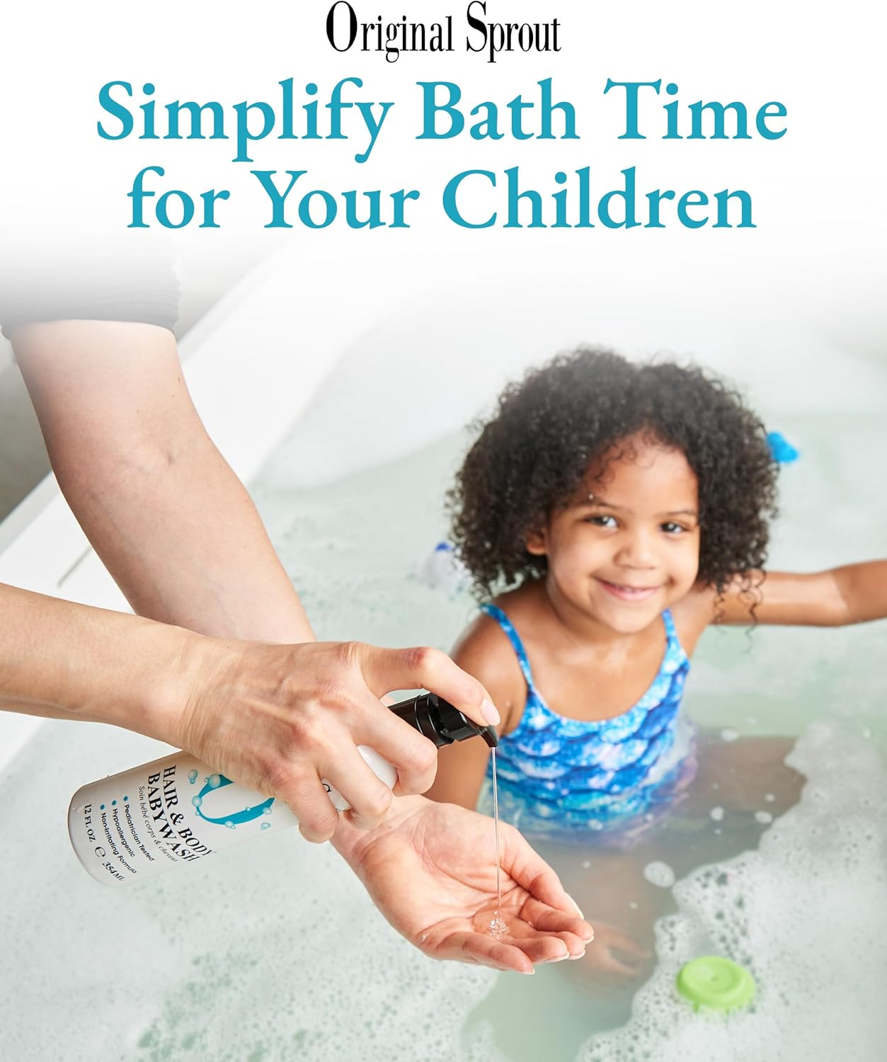 Original Sprout Hair and Body Baby Wash. Organic Vegan Baby Shampoo and Body Wash for Sensitive Skin. 12 Oz. image number 4