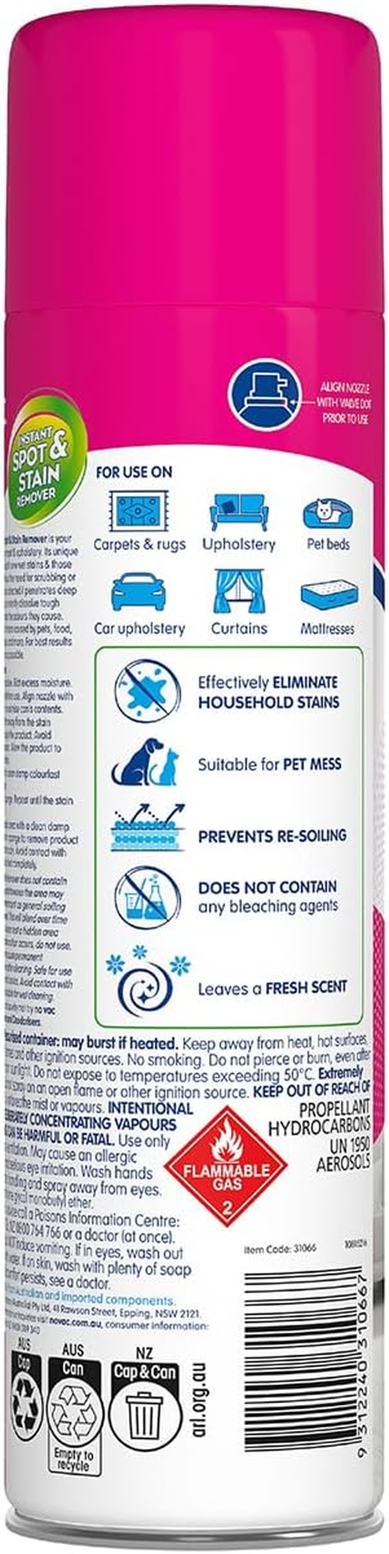 No Vac Carpet Spot and Stain Remover 500 G image number 1