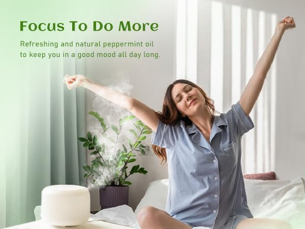 EVOKE OCCU Peppermint Essential Oil, for Natural Small Animal Deterrent, Mind Clarity Boost, Multi-Surface Cleaner, Skin & Hair Care, 100% Pure and Natural Undiluted- 118Ml