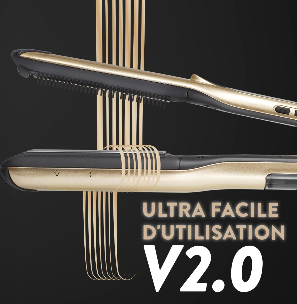 Demeliss Saint Algue Titanium V2.0 EXLUSIVE Steam Straightener Set - Includes a 2-In-1 Mat - High Performance Smoothing, Intensive Moisturising - for All Hair Types image number 2