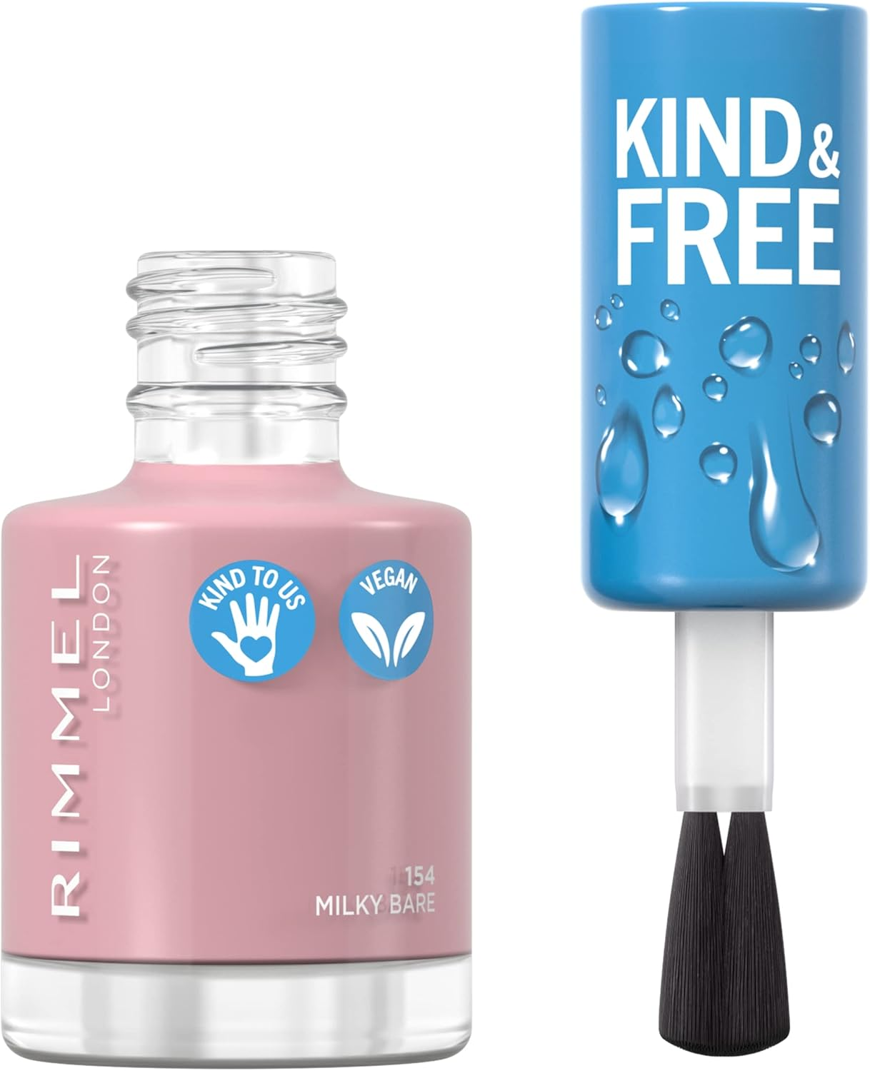 Rimmel London Kind & Free Nail Polish #154 Milky Bare 8Ml