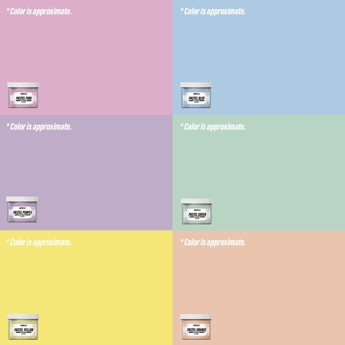 Screen Printing Ink Set - Rapid Cure&reg; Pastel 6 Color Plastisol Ink for Screen Printing Fabric - Low Temperature Curing 8 Oz. Plastisol Ink by Screen Print Direct&reg;- Inks for Silk Screens and Mesh image number 1