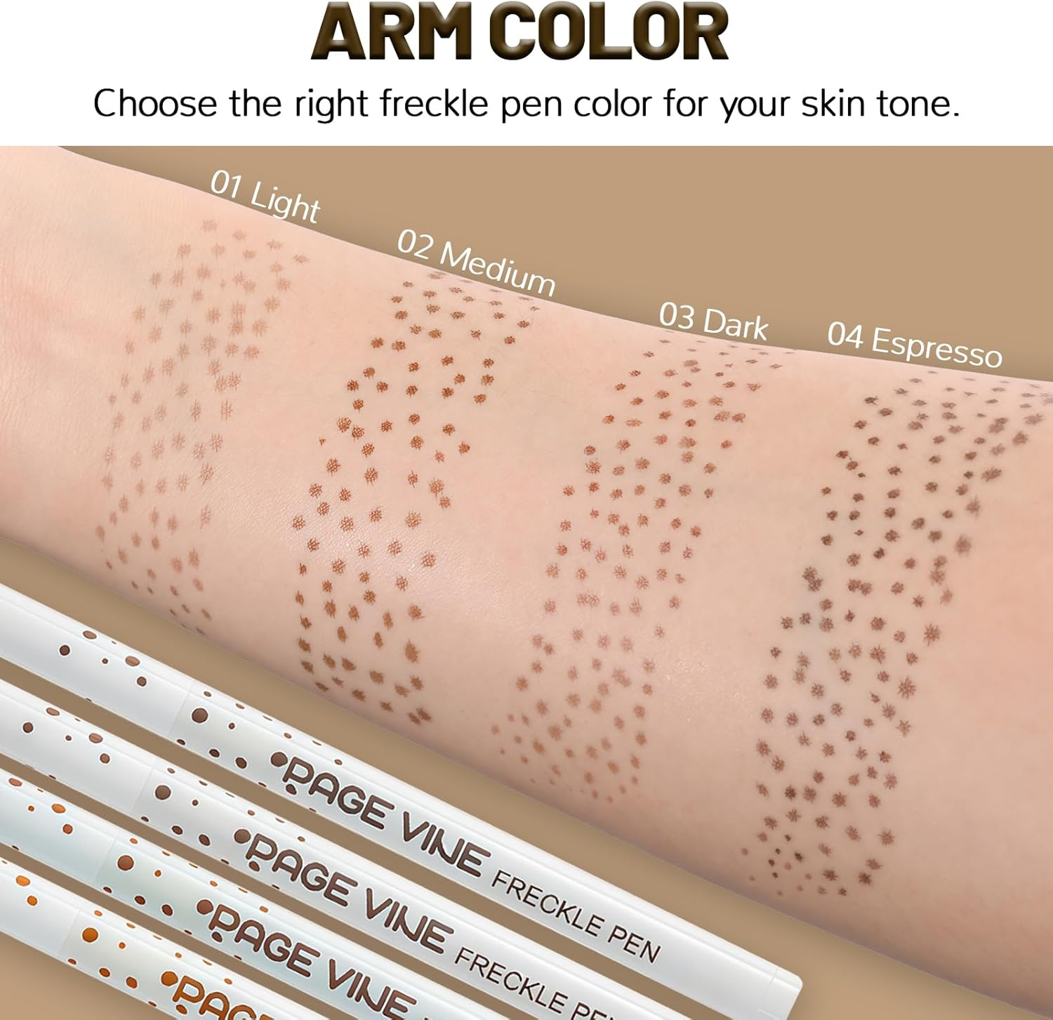 YBUETE 2Pcs Freckle Pen Makeup for Face, Professional Lifelike Face Embellishment Faux Freckle, Long-Lasting Waterproof Daily Fake Freckle Pen Makeup, Highly Pigmented Quick Dry Soft Dot Sopt Pen image number 2