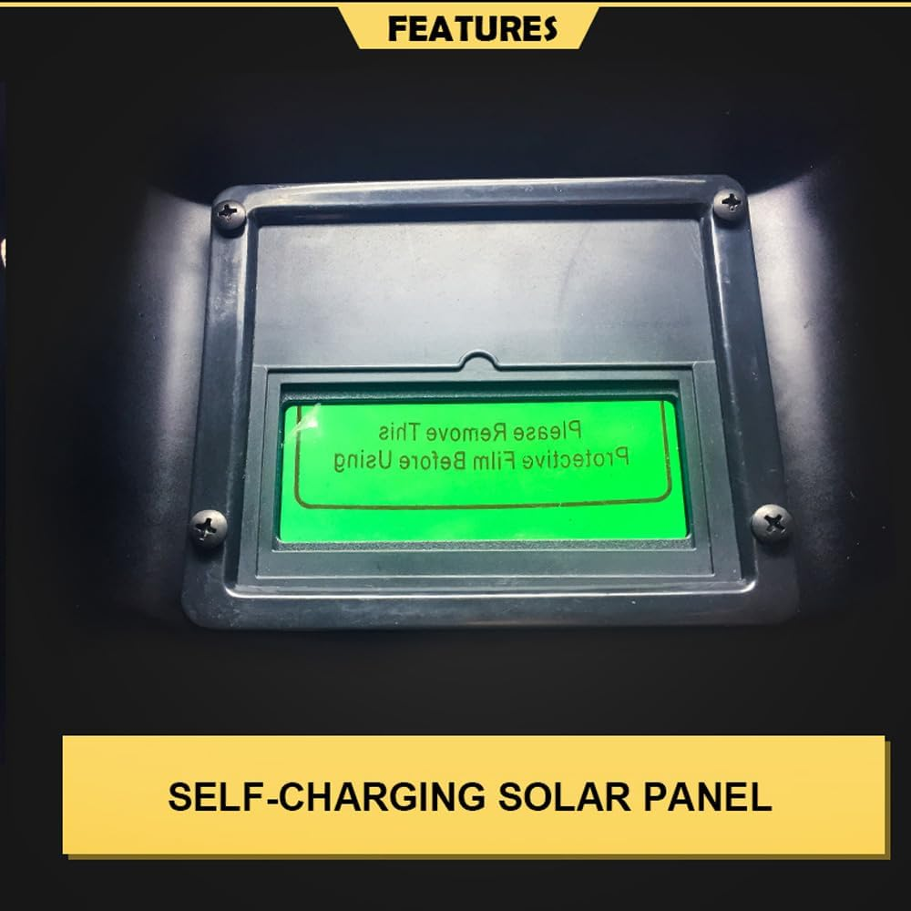 Leona Co Solar Welding Mask Helmet Auto Darkening Welding Hood MAG ARC TIG Defense Safety Welding Hat with Large Viewing Screen image number 1