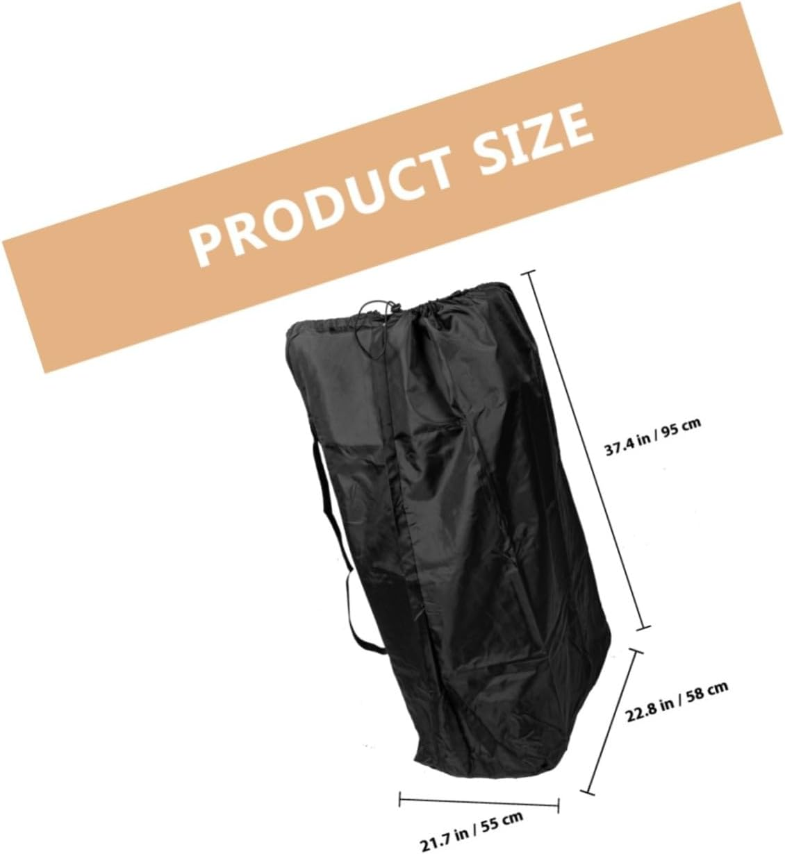 DECHOUS Airplane Stroller Travel Bag with Water-Resistant Nylon Material and Double Shoulder Straps Smooth Surface for Convenient Parent Travel