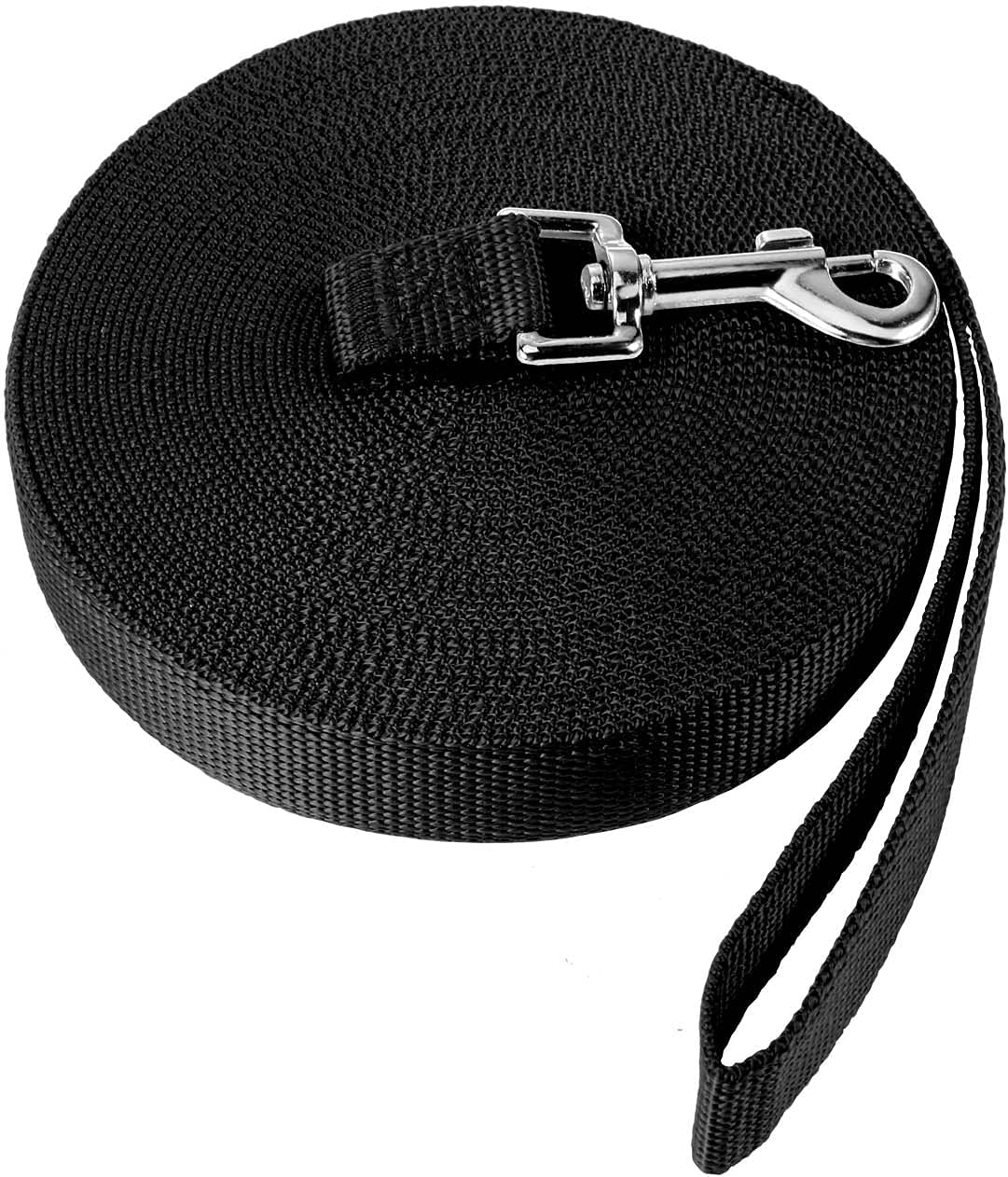 Navox Training Lead for Dog/Puppy 15M Red, Long Line Dog Lead, Nylon Long Dog Training Leash for Pet Recall, Hiking, Camping,Hunting, Backyard