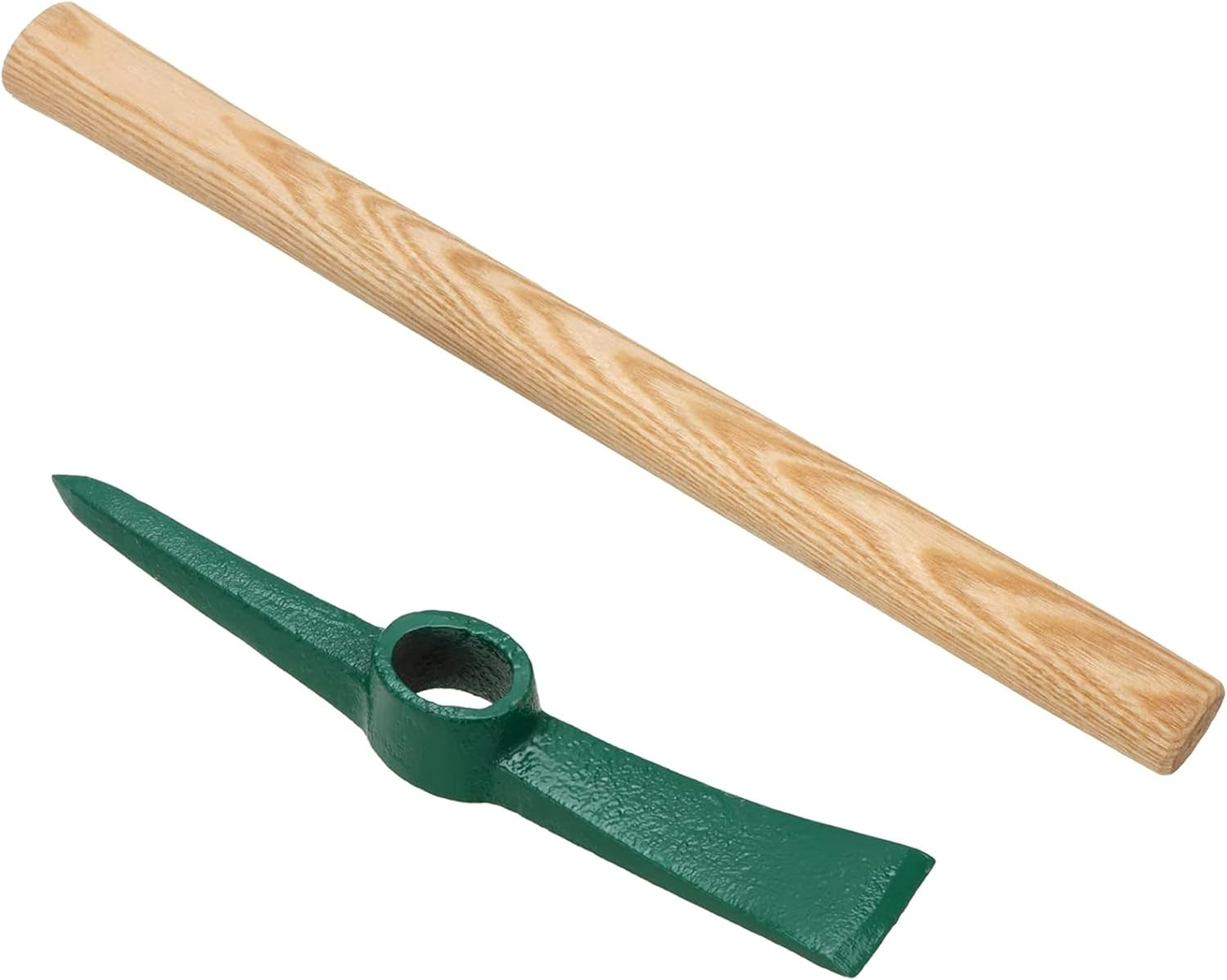 Sturdy One-Piece Cast Iron Garden Hoe Pickaxe - Forged & Heat-Treated for Weeding, Gardening, Camping, Hiking & Outdoors image number 2