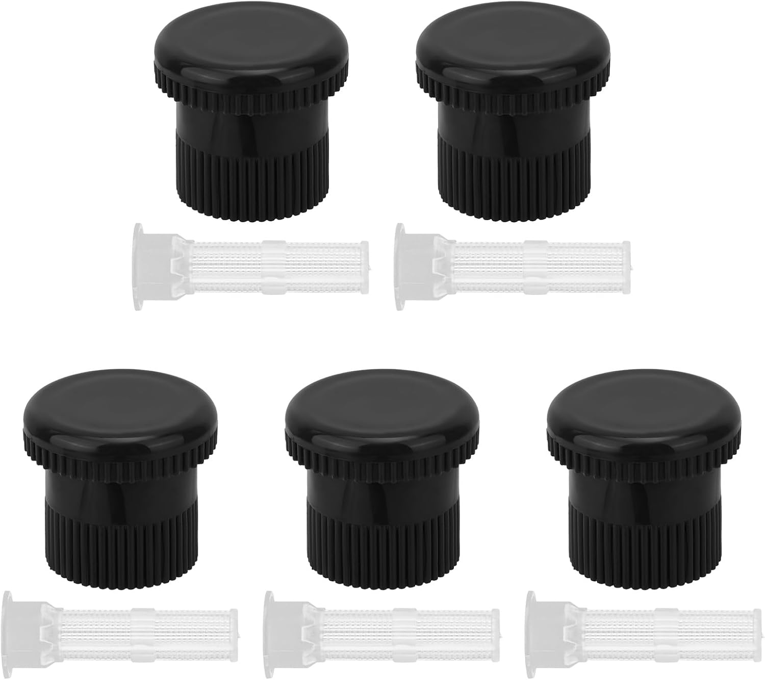 10Pcs Spray Shut off Nozzle Compatible with Hunter Pro Spray PS Ultra Heads 916400Sp, Plastic Sprinkle Shut off Nozzles with Filters for Prevent Unnecessary Runoff or Over-Irrigation(Black) image number 1