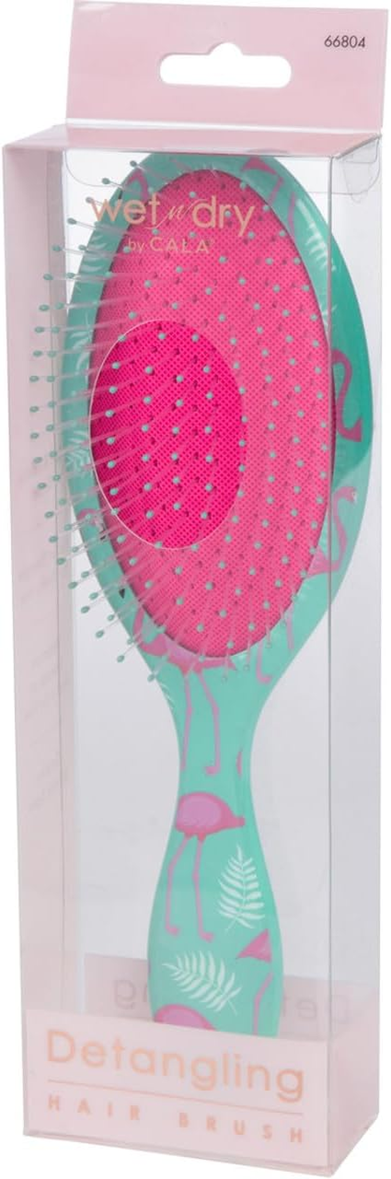 Cala Wet-N-Dry Teal Flamingo Hair Detangler
