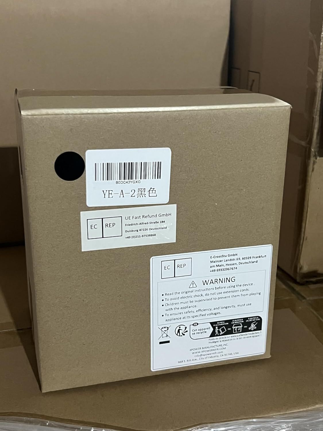 XPOWER Electric Air Duster for Dusting Drying Inflating Blowing Car Detailing Computer Leaf Blowing (Black, A-2) image number 3