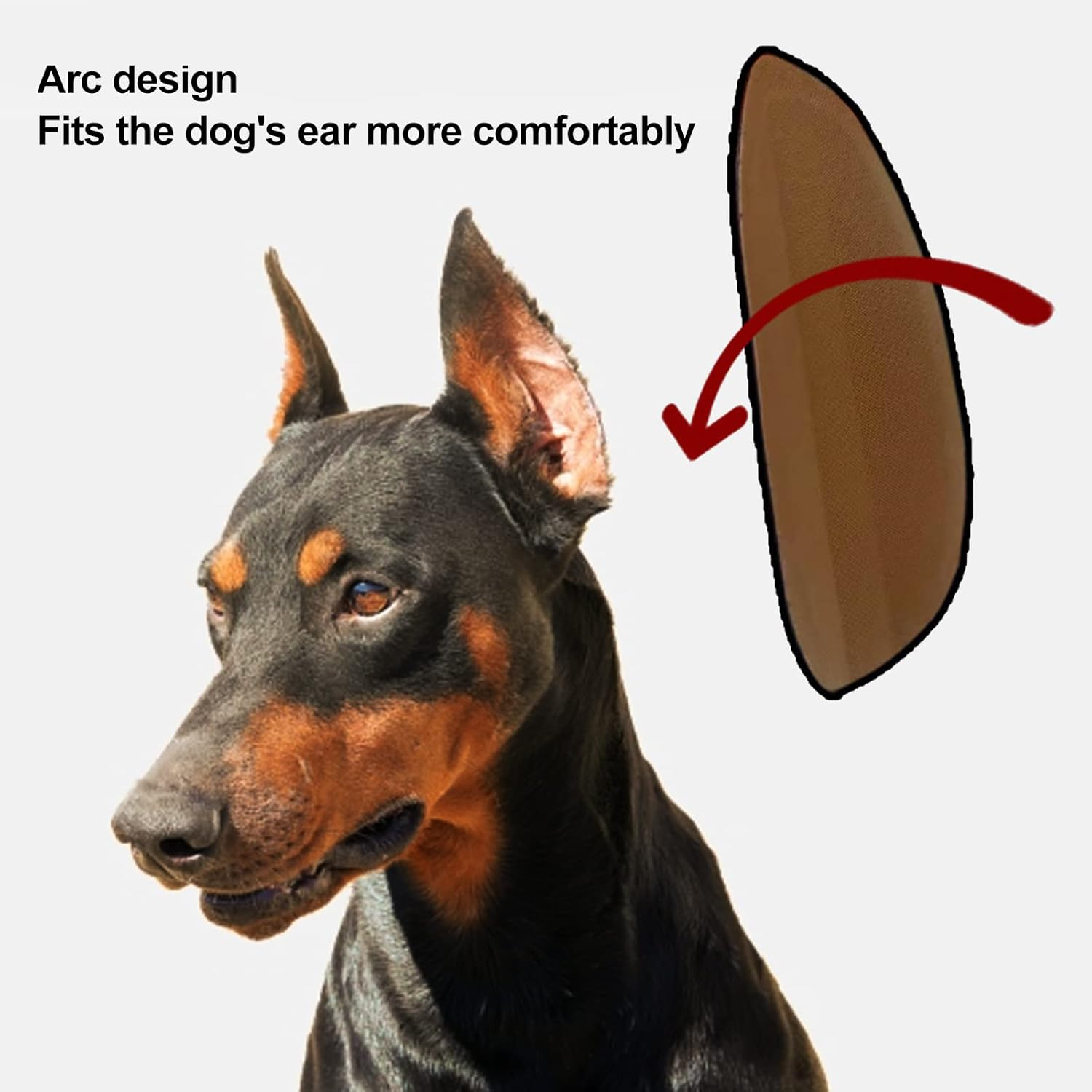 Dog Ear Stand Sticker up Support Tool, Dog Ear Cover Ear Stand up for Dogs Dog Ear Fixed Correction Vertical Holder Doberman Ear Posting Kit for Doberman Pinscher Dog Samoyed Great Dane/5 image number 6
