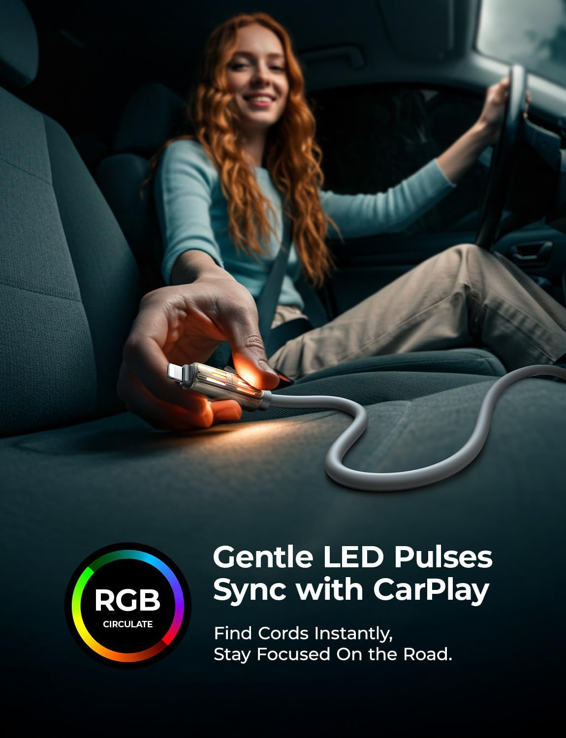 LISEN USB C to USB C Cable [2M 240W] 4 in 1 USB C to Lightning Fast Charging Cable Chubby Type C/A to C/Lightning Cable for Iphone 16E 16 15 14 Pro/Macbook/Ipad/ S25/ Multi Chargers for All Devices image number 2