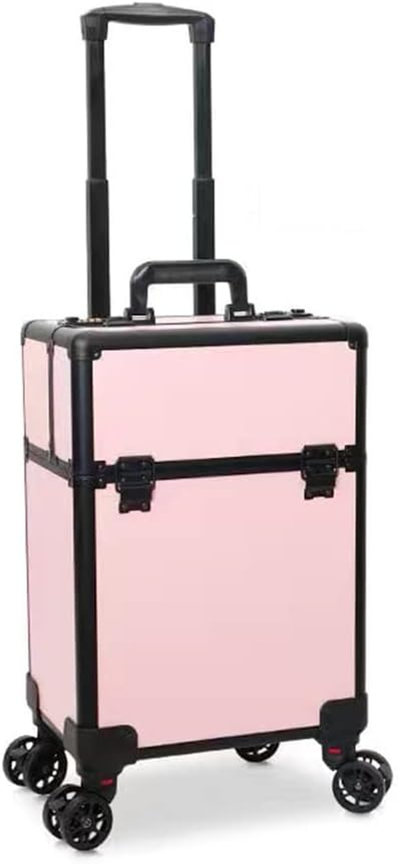 Cosmetic Case Multi-Layer Large-Capacity Tattoo Rolling Suitcase Cosmetic Case Multi-Function Trolley Suitcase Travel /1245 (Color : Pink, Size : 34 * 24 * 47Cm) image number 1
