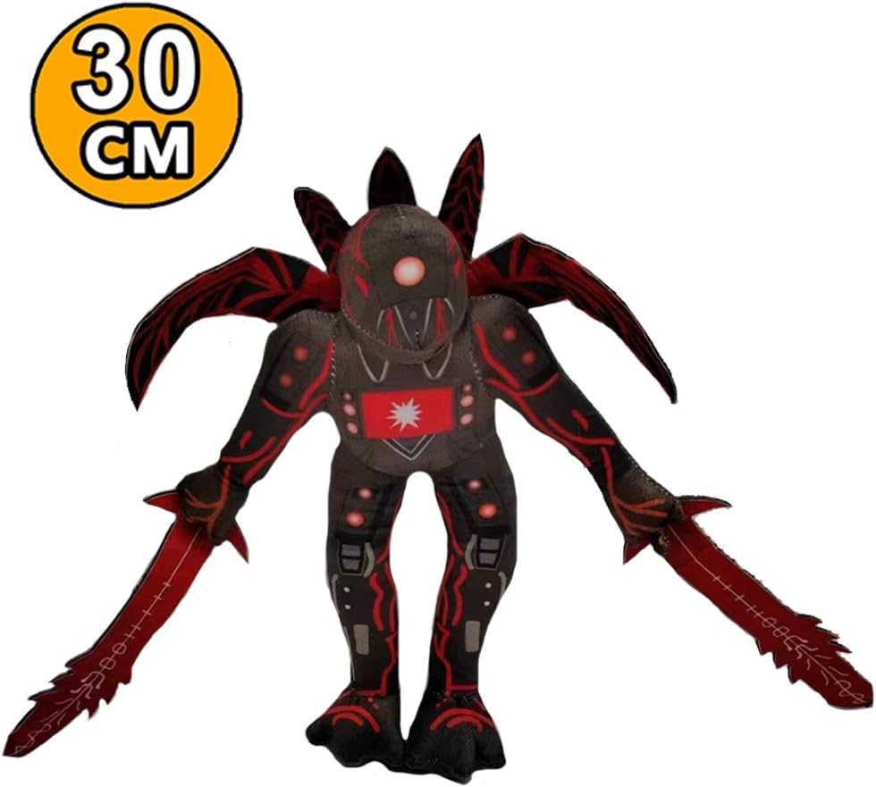 Skibidi Toilet Plushies Titan Drill Man Skibidi Toilet Pillows for Kids & Adults Black Titan Man