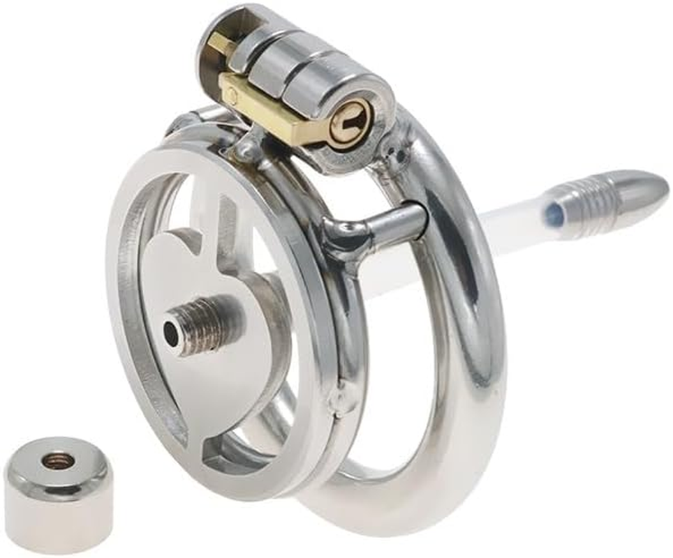 Sex Toys Stainless Steel for Men BDSM Penis Cage with Urethral Catheter Chastity Cage Chastity Lock Male Metal Beginner Device Penis Ring Prevent Erection Couple Dildo Sex Toys Stimulator image number 2