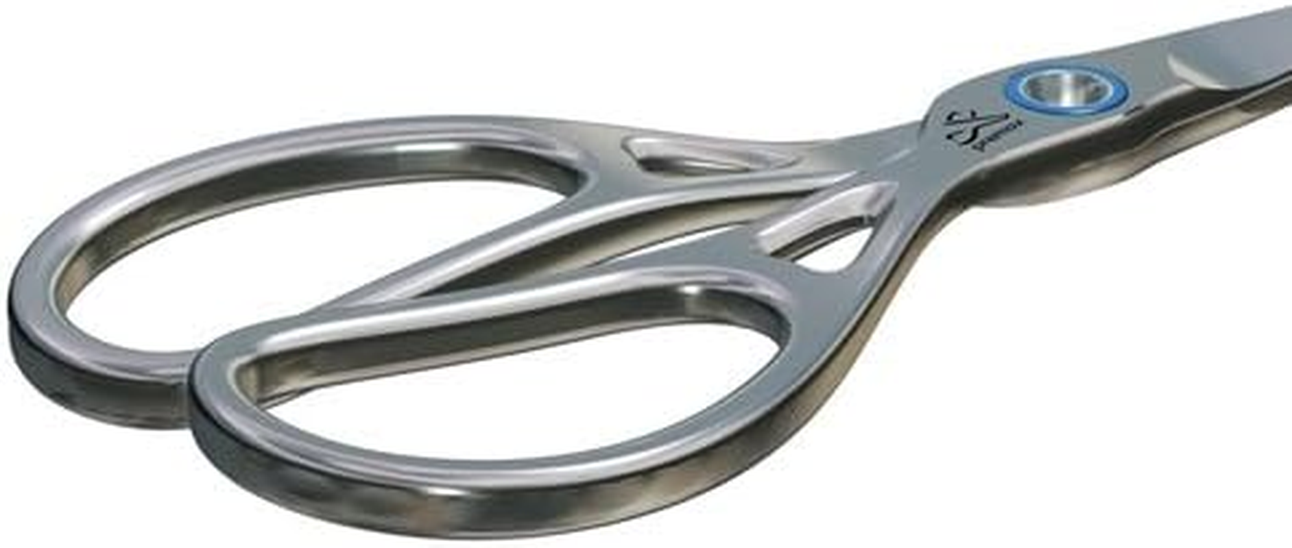 Ring Lock Manicure Scissors with Large Finger Holes, Stainless, for Cutting Nails and Cuticles, Length 9.5 Cm image number 3