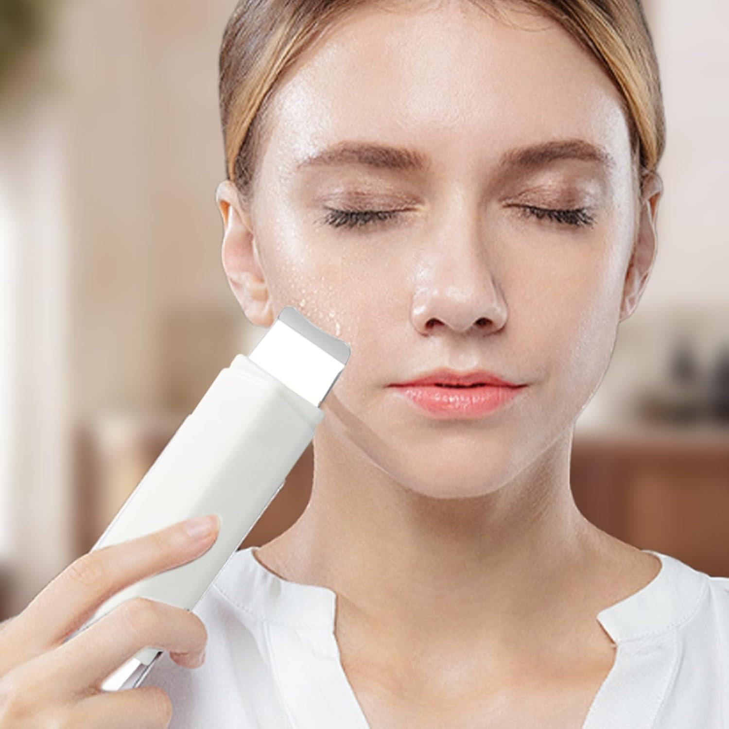 Face Spatula,Double Side Pore Extractor,Stainless Steel Skin Scraper - for Girls Home Spa Daily Care Personal Grooming Beauty Routine Pre Makeup Post Workout Relaxation Time