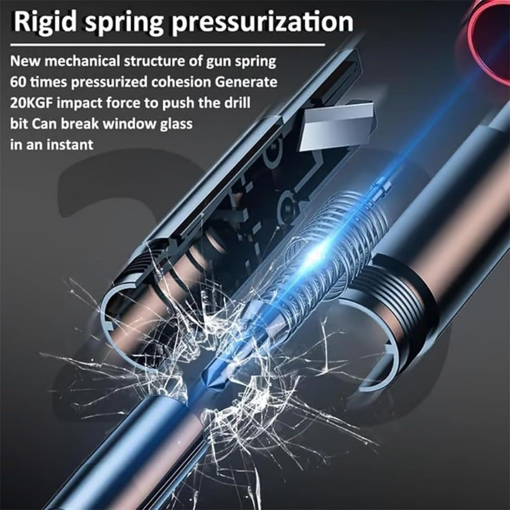 CTRUILA 2025 New Car Safety Hammer under Water, Car Emergency 2 in 1 Window Breaker Escape Tool with Seatbelt Cutter, Safehammer Glass Breaker for Vehicles & Home (3 Pack) image number 4