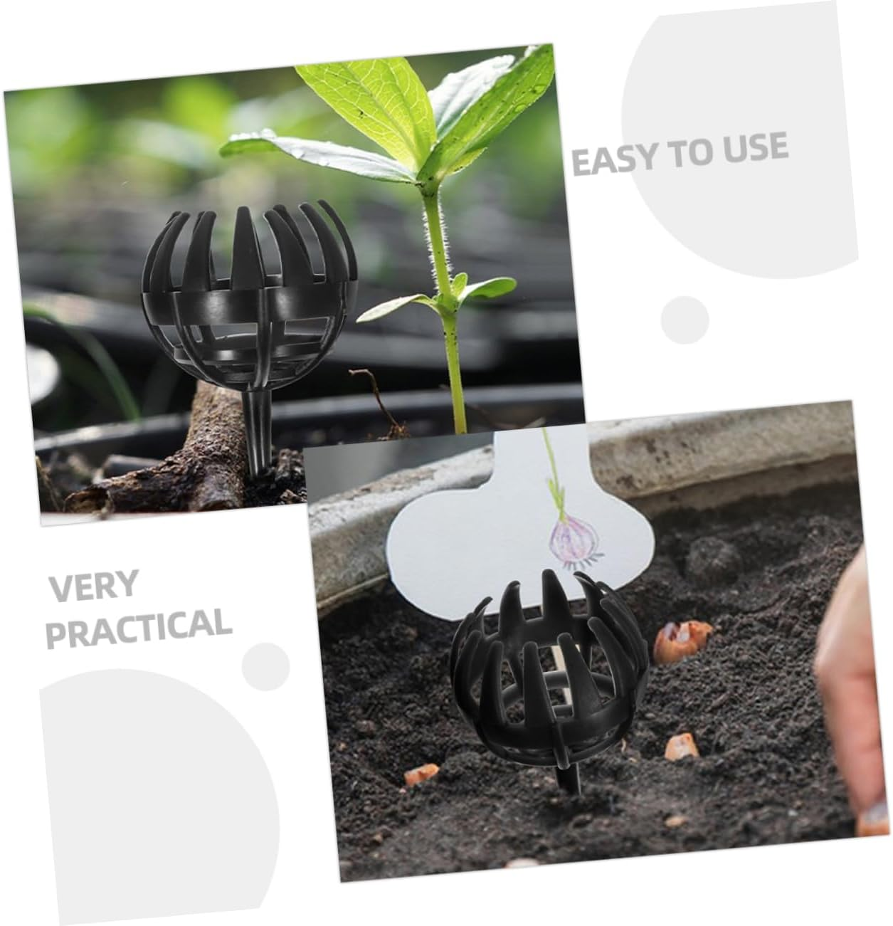 Fertilizer Cover Box for Bonsai 10Pcs Plastic Fertilizer Baskets Cover Your Plants image number 1