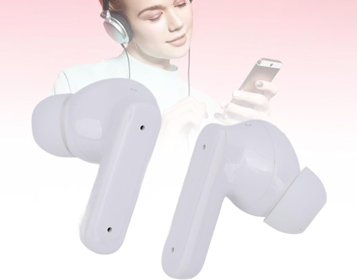 Diyeeni Translation Earbuds, Real Time Language Translator Earbuds with Touch Screen, 137 Languages & Accents, Translation Headphones Cordless, ANC Noise Reduction, IPX5 image number 4