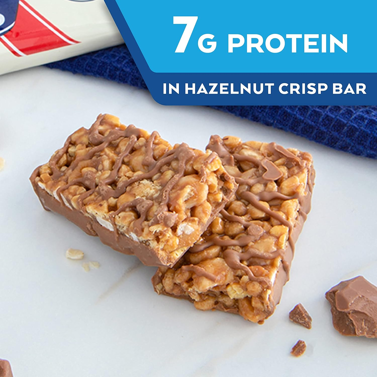 Atkins Day Break Chocolate Hazelnut Crisp Bar 185 G image number 3