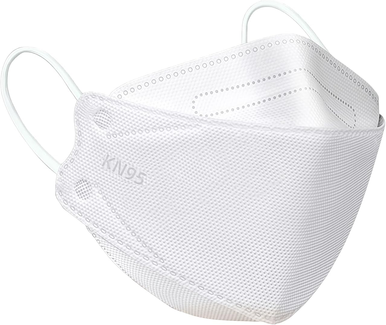 30Pcs 3D White Face Mask, KN95 Equivalent Protection, 4-Ply Layer Filter Non-Woven Fabric, Individually Wrapped, Breathable & Comfortable for Daily Use in Australia image number 4