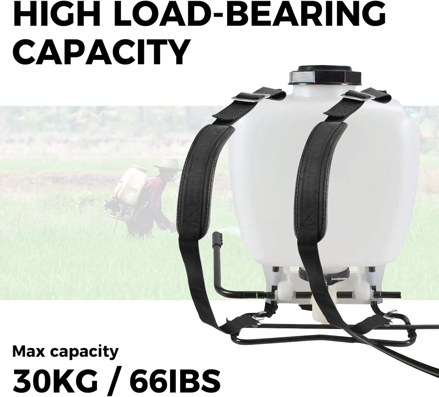 Backpack Sprayer Replacement Straps Padded Shoulder Straps for Sprayer with Alternative Hooks and Accessaries Fit Most Backpack Sprayers Including Chapin 60114, 61800, 63924, 60124 Series and More image number 2